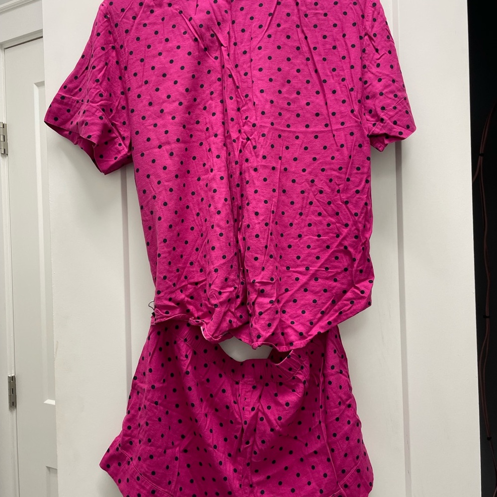 Victoria's Secret Pink Polka Dot Pajama Set - Picture 2 of 2